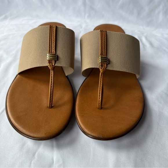 Italian Shoemaker Asher Thong Women's Sandals 7.5 made in Italy faux leather - Picture 5 of 8